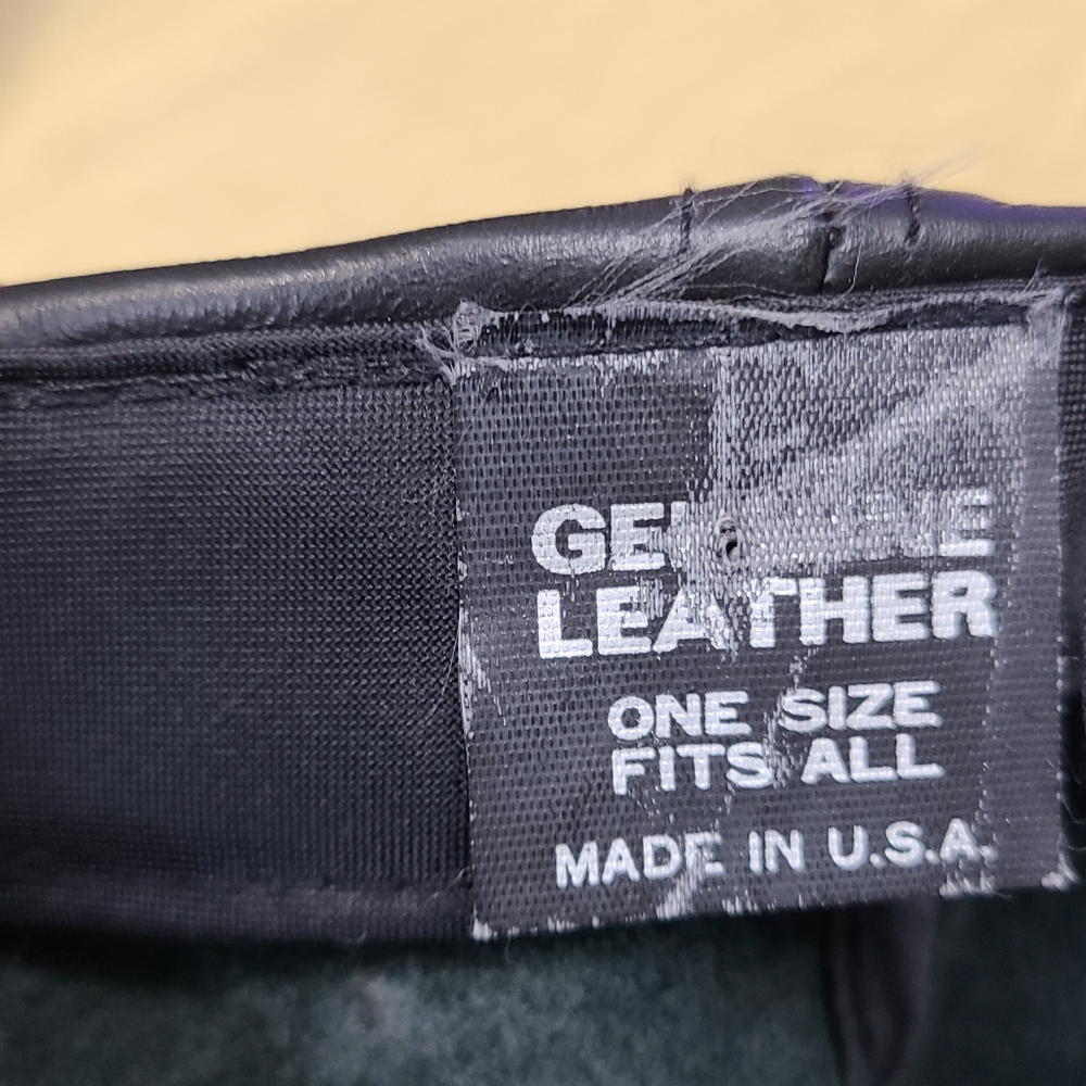 Vintage Sturgis North Dakota 2005 motorcycle bike rally leather strapback hat - Picture 7 of 8